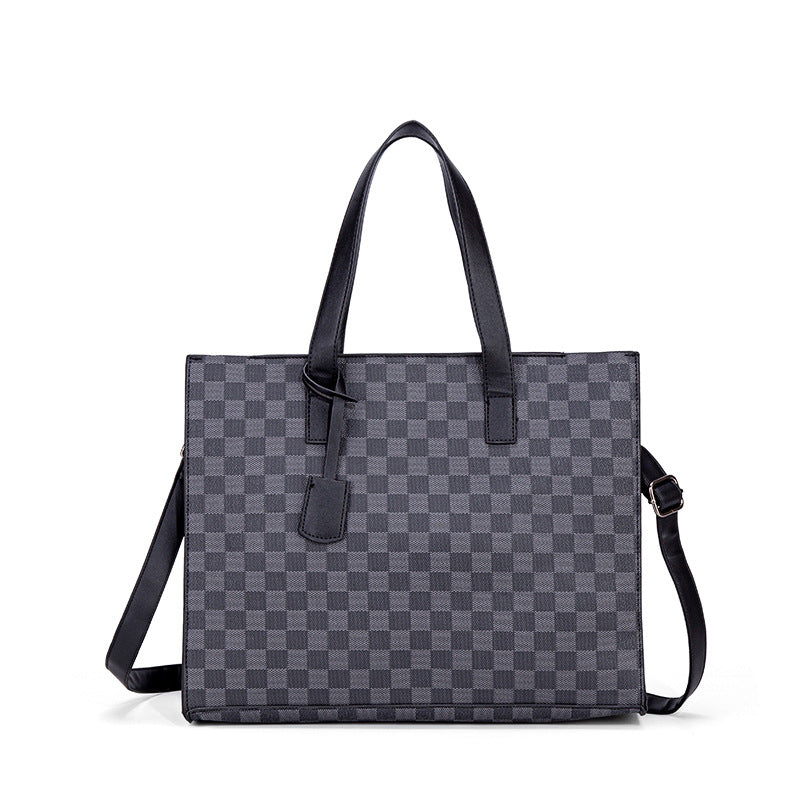 Men's Korean Horizontal Fashion Leather Fashionable Retro Men's Handbags