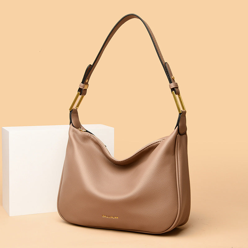 Stylish Simple Versatile Female Commuter Large Capacity Armpit Bags