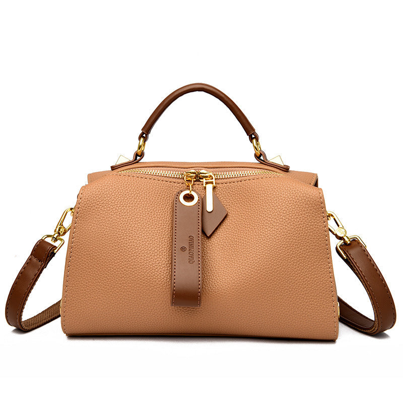 Women's Pillow Genuine Leather Fashion Popular Strap Crossbody Bags