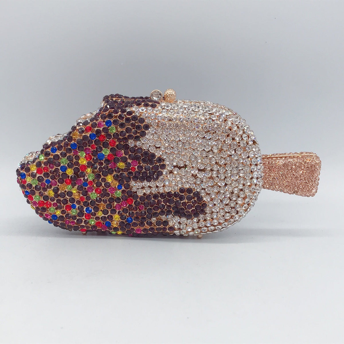 Ice Cream Diamond Red Gem Clutch Bags