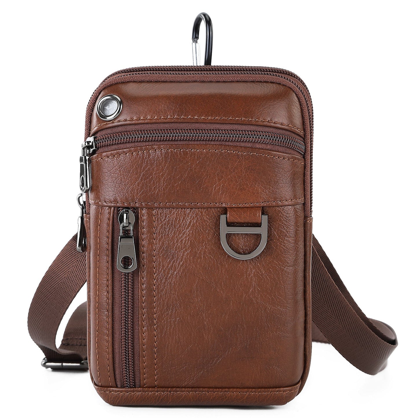 Men's Unique First Layer Cowhide Waterproof Men's Waist Packs