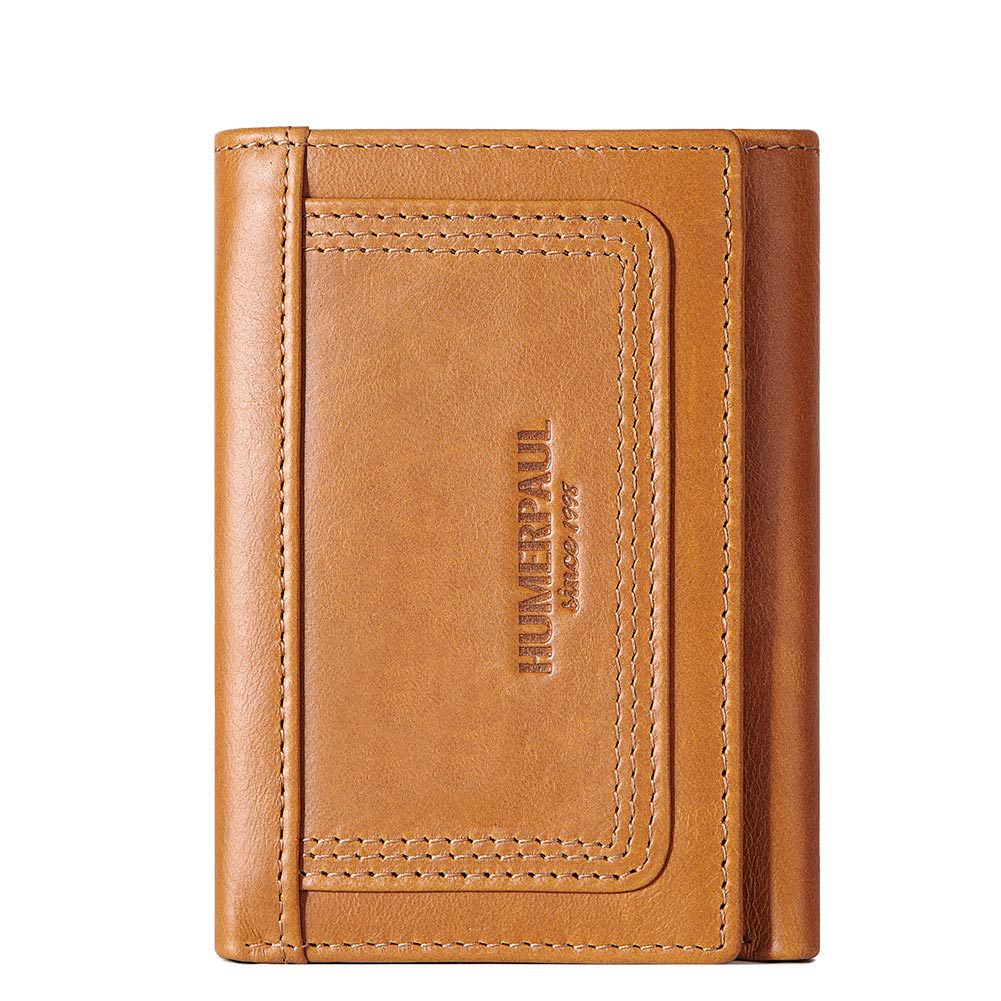 Men's Paul Multiple Slots First Layer Cowhide Purses