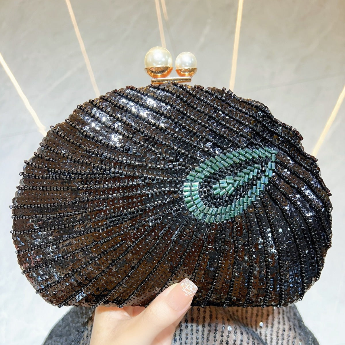 Vintage Beaded Embroidered Wear Portable Cheongsam Bucket Bags