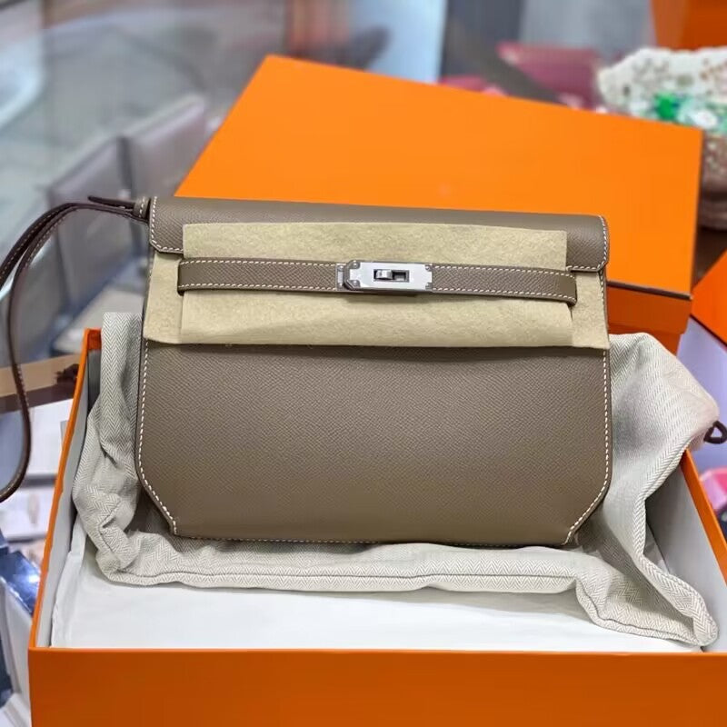 Women's Genuine Leather Retro Kelly High-grade Versatile Shoulder Bags