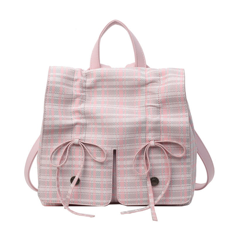 Spring Fashion Bowknot Soft Leather Cute Large Shoulder Bags