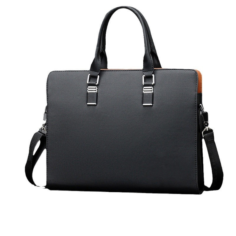 Men's Fashion Large Capacity Contrast Color Men's Briefcases