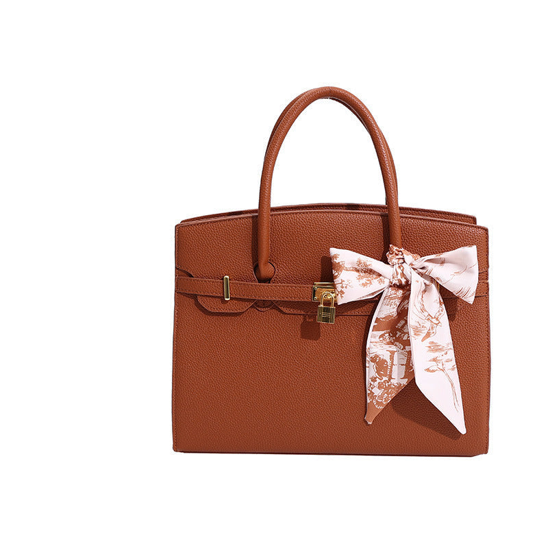 Women's Kelly Large Capacity Silk Scarf Popular Tote Bags