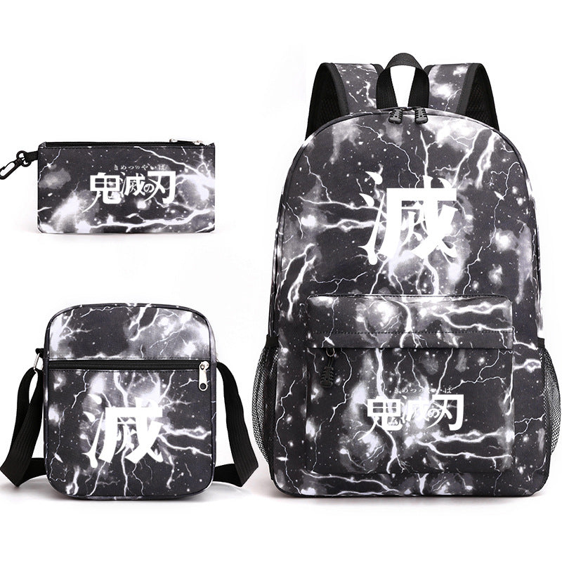 Cartoon No Three-piece One Pencil Primary Backpacks