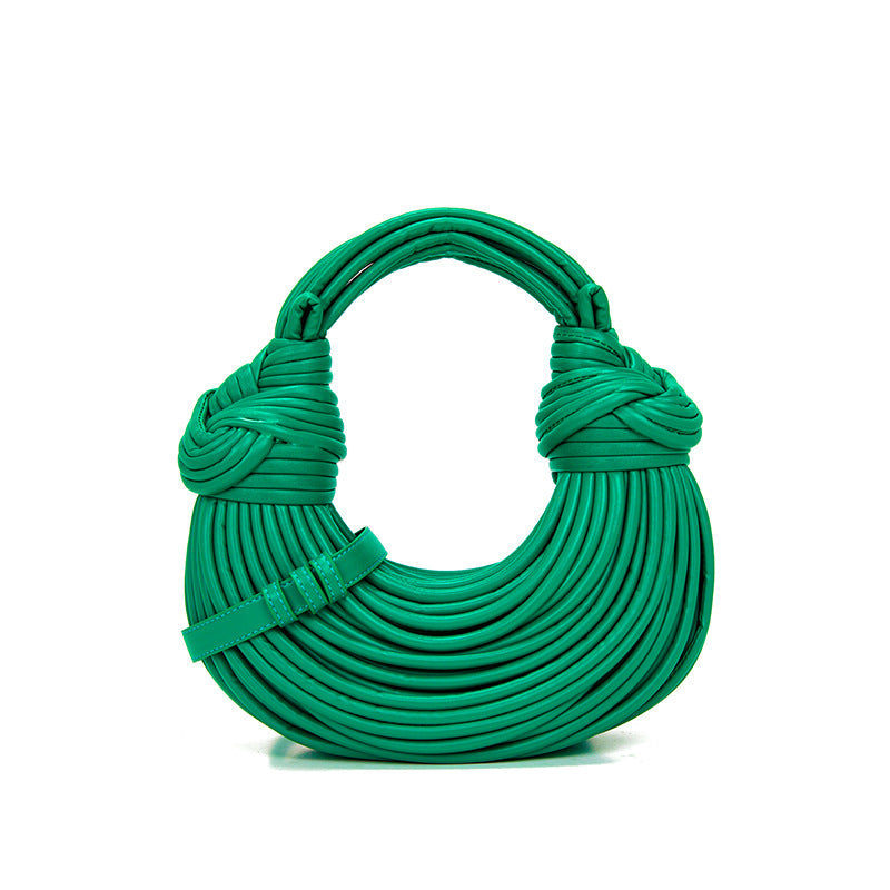 Women's Fashion Hand-woven Hand-held Niche Knotted Noodle Shoulder Bags