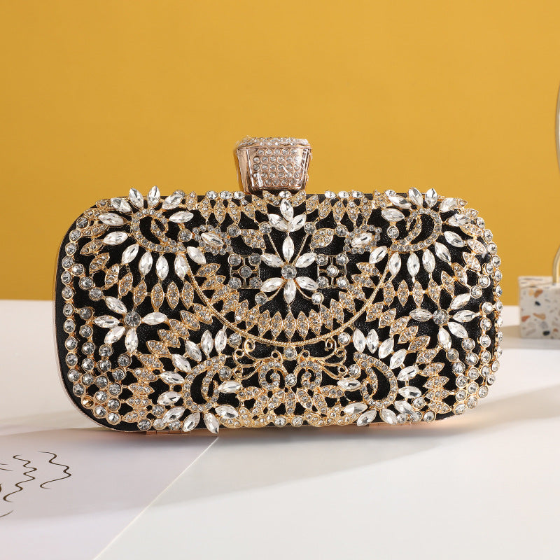 Rhinestone Dinner Party Pattern Large Capacity Bags