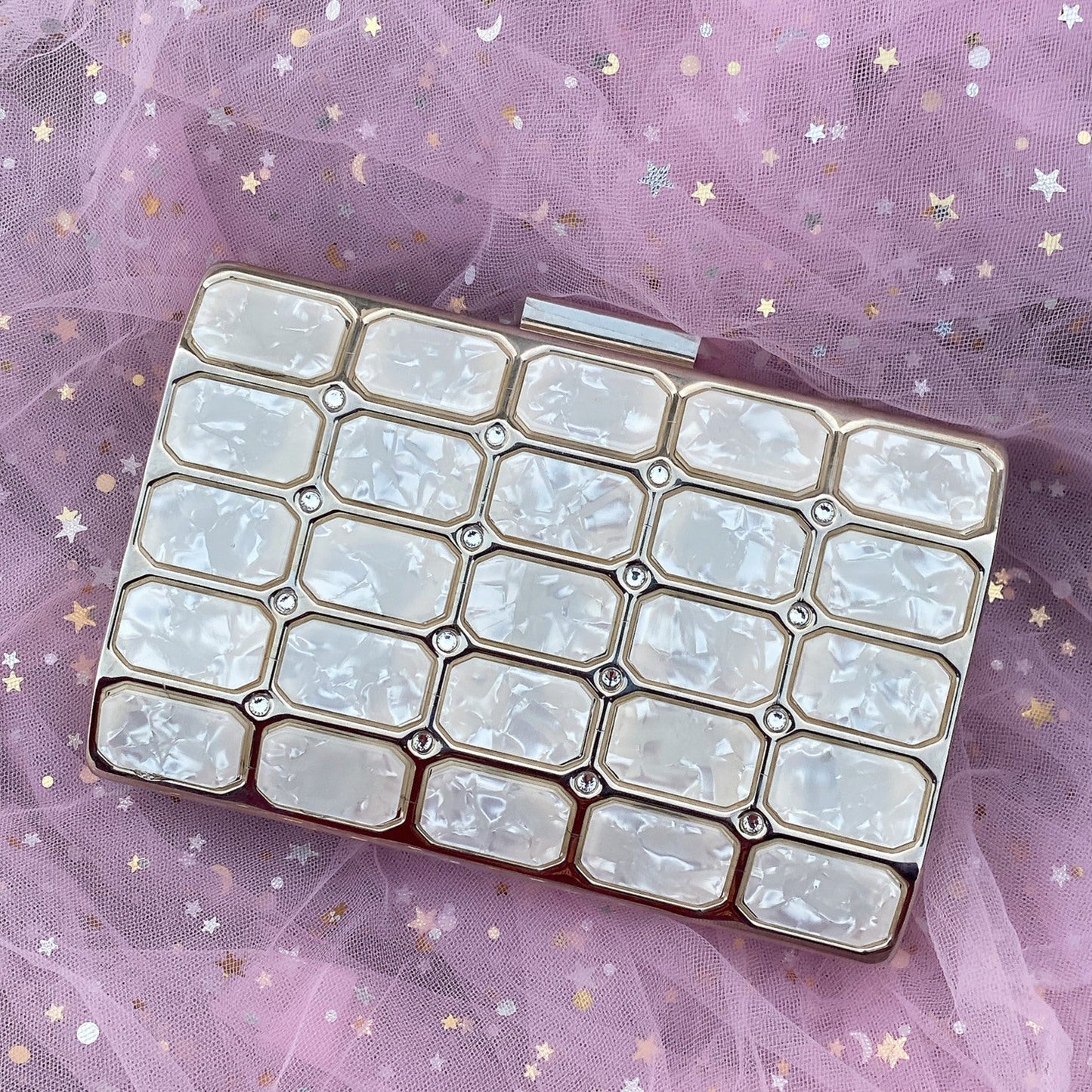 Women's Banquet Dress Dinner Fan Fashion Acrylic Evening Bags