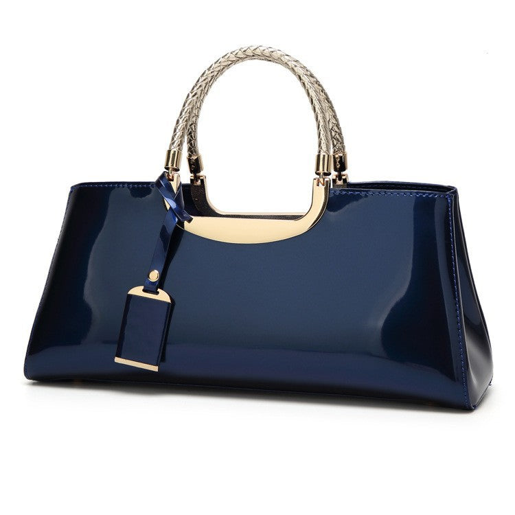 Women's Summer Fashion Bright Leather Solid Color Handbags