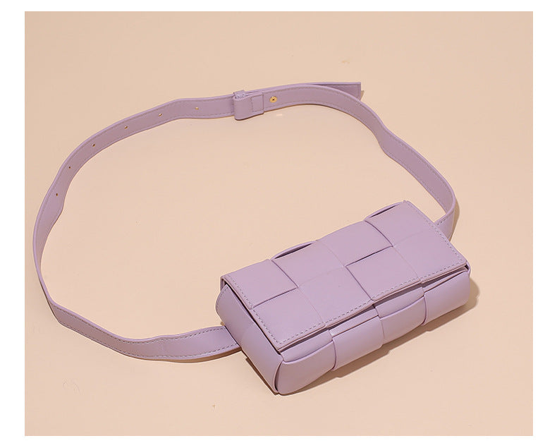 Women's & Men's & Woven Chain Avocado Green Waist Packs