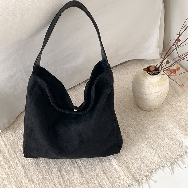 Women's Autumn Large Capacity Textured Korean Style Tote Bags