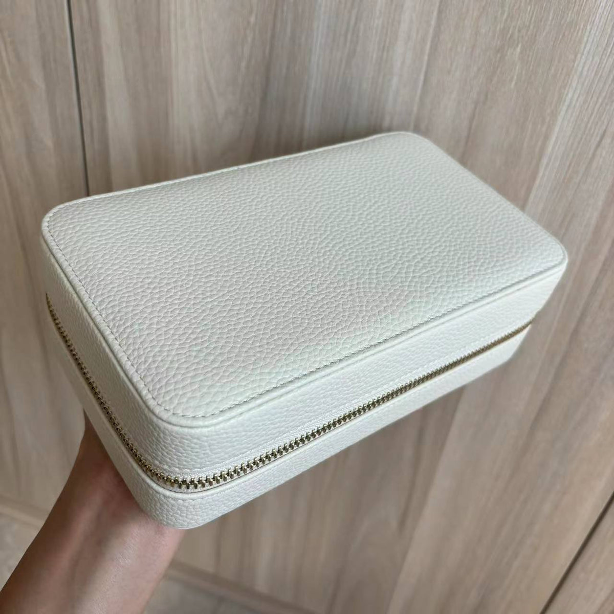 Leather Jewelry Box Portable Versatile Built-in Cosmetic Bags