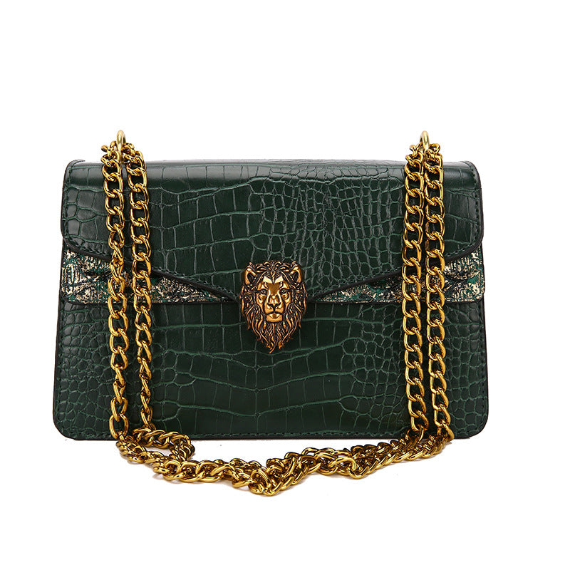 Women's Autumn Advanced Texture Stone Pattern Fashion Shoulder Bags