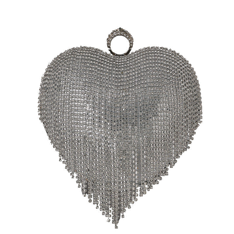 Classic Heart Fashion Diamond Banquet Dress Evening Bags