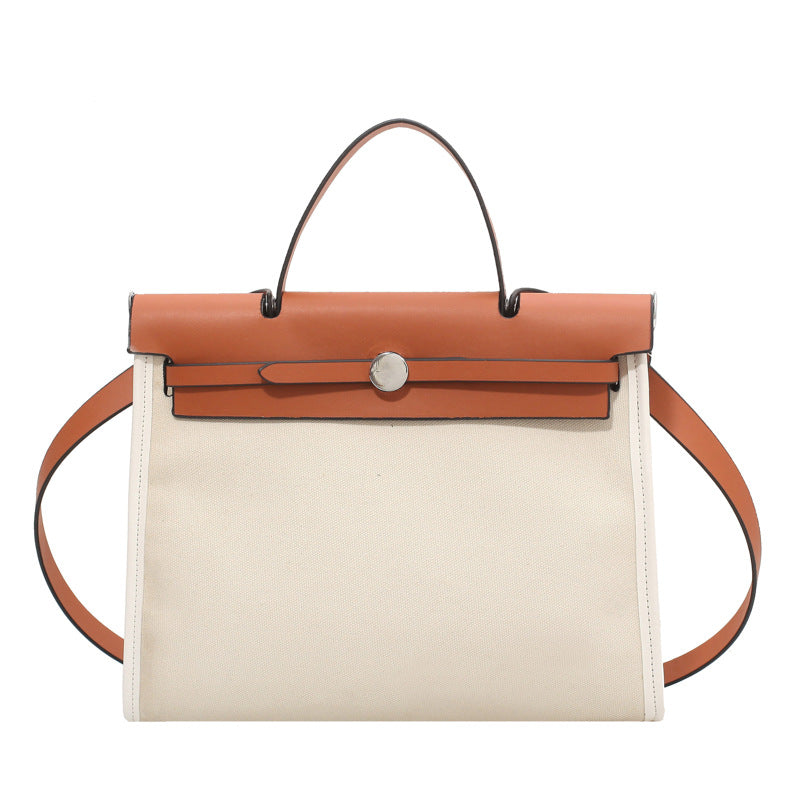 Women's Korean Style Large Capacity Contrast Color Bags