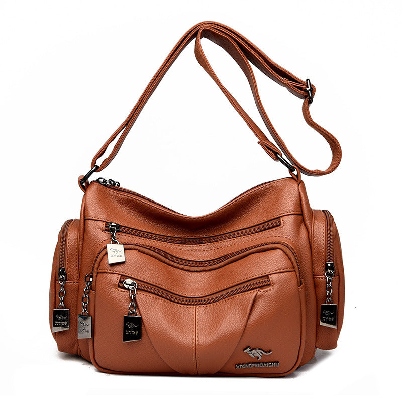 Women's Stitching Korean Dignified Fashion Mom Crossbody Bags