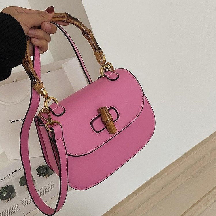 Women's Bamboo Simple Elegant Fashion Pouches Street Handbags