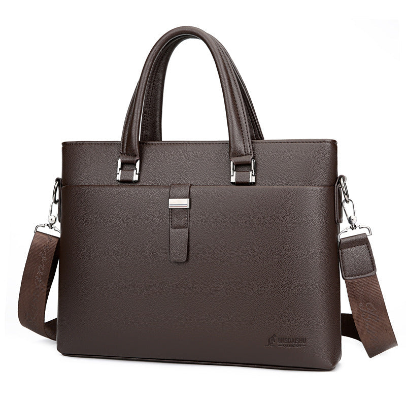 Men's Fashion Trendy Large Capacity Business Horizontal Laptop Bags