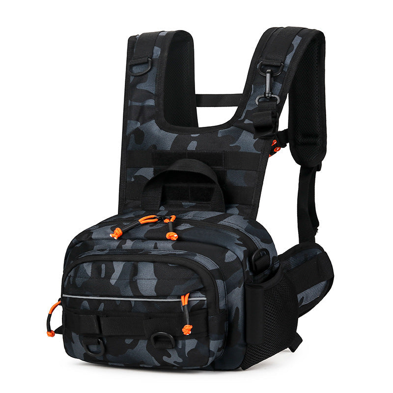 Men's Multifunctional Lure Large Capacity Camouflage Vest Bags