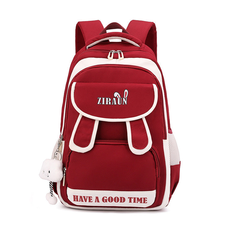 Natural Fish Cute Rabbit Ear Primary Junior High Middle School Students' Schoolbags