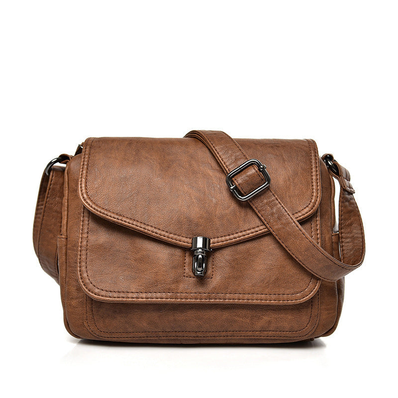Women's Leather Popular Retro Fashion Western Style Shoulder Bags