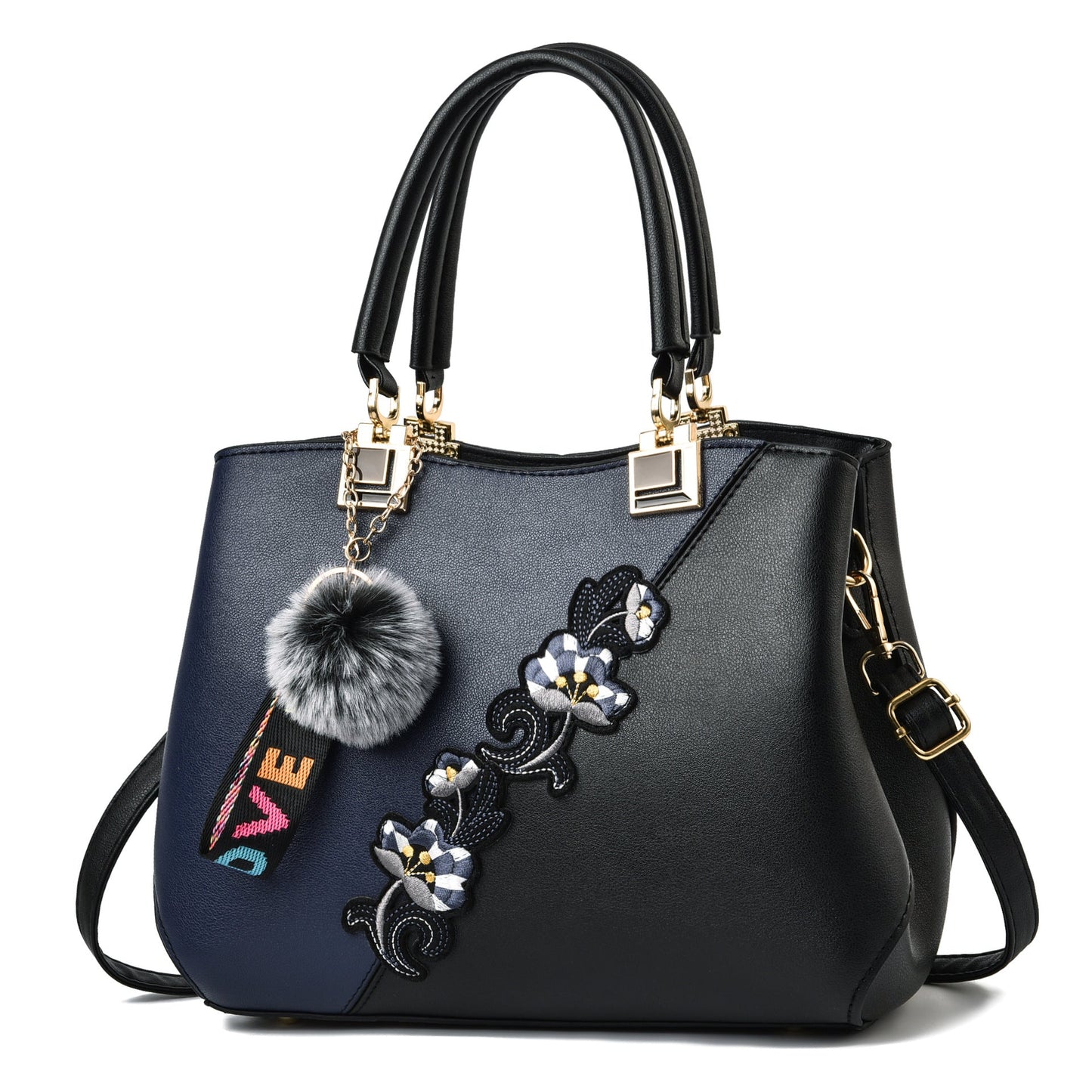 Women's Fashion Unique Embroidered Flower Mother Shoulder Bags