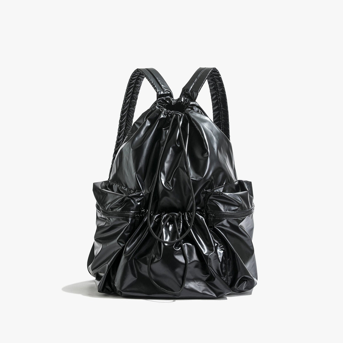 Leisure Artistic Canvas Fashionable Pleated Nylon Backpacks