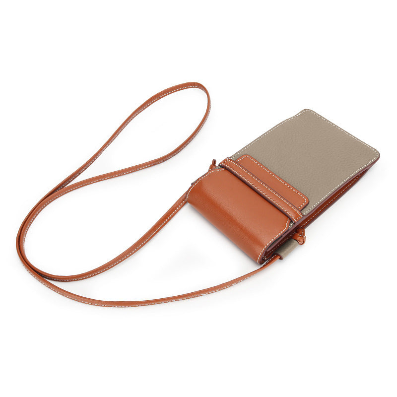 Women's Layer Leather Simple Fashion Genuine Vertical Bags