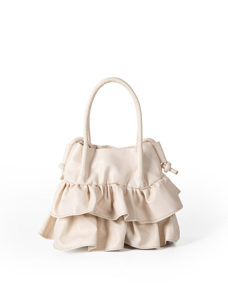 Women's Attractive Graceful Korean Pleated Ruffled Crossbody Bags