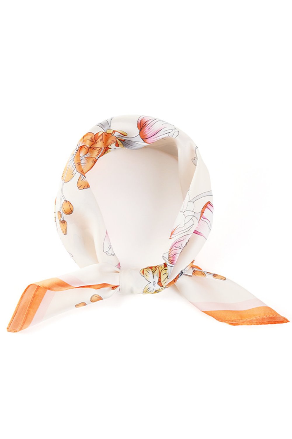 Flower Pattern Bandana Scarf