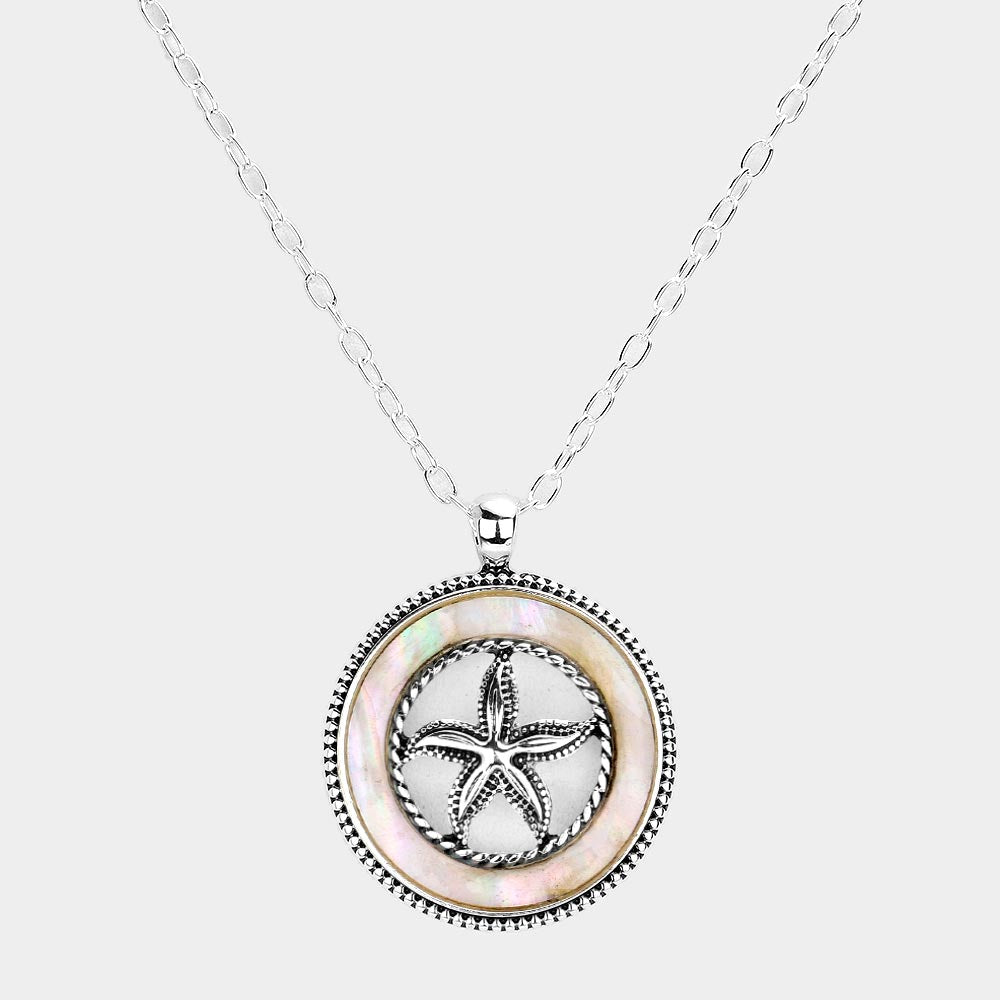 Pearl Starfish Pendant Necklace