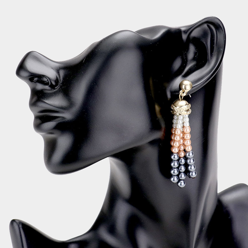 Pearl Tassel Earrings