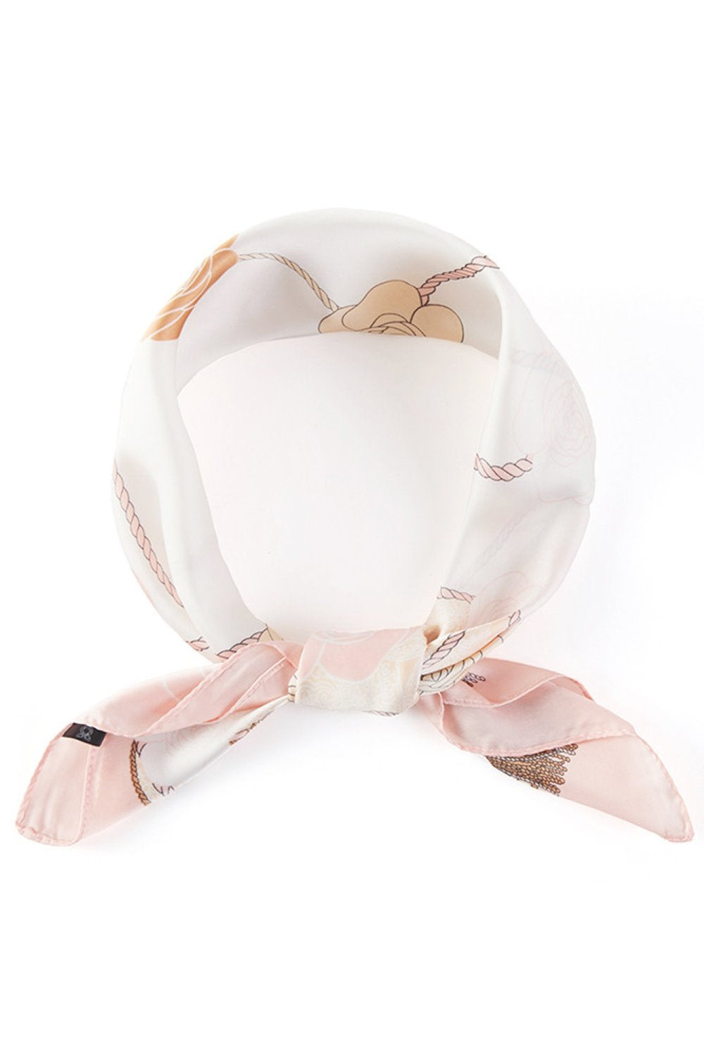 Flower and Tassel Pattern Print Bandana Scarf