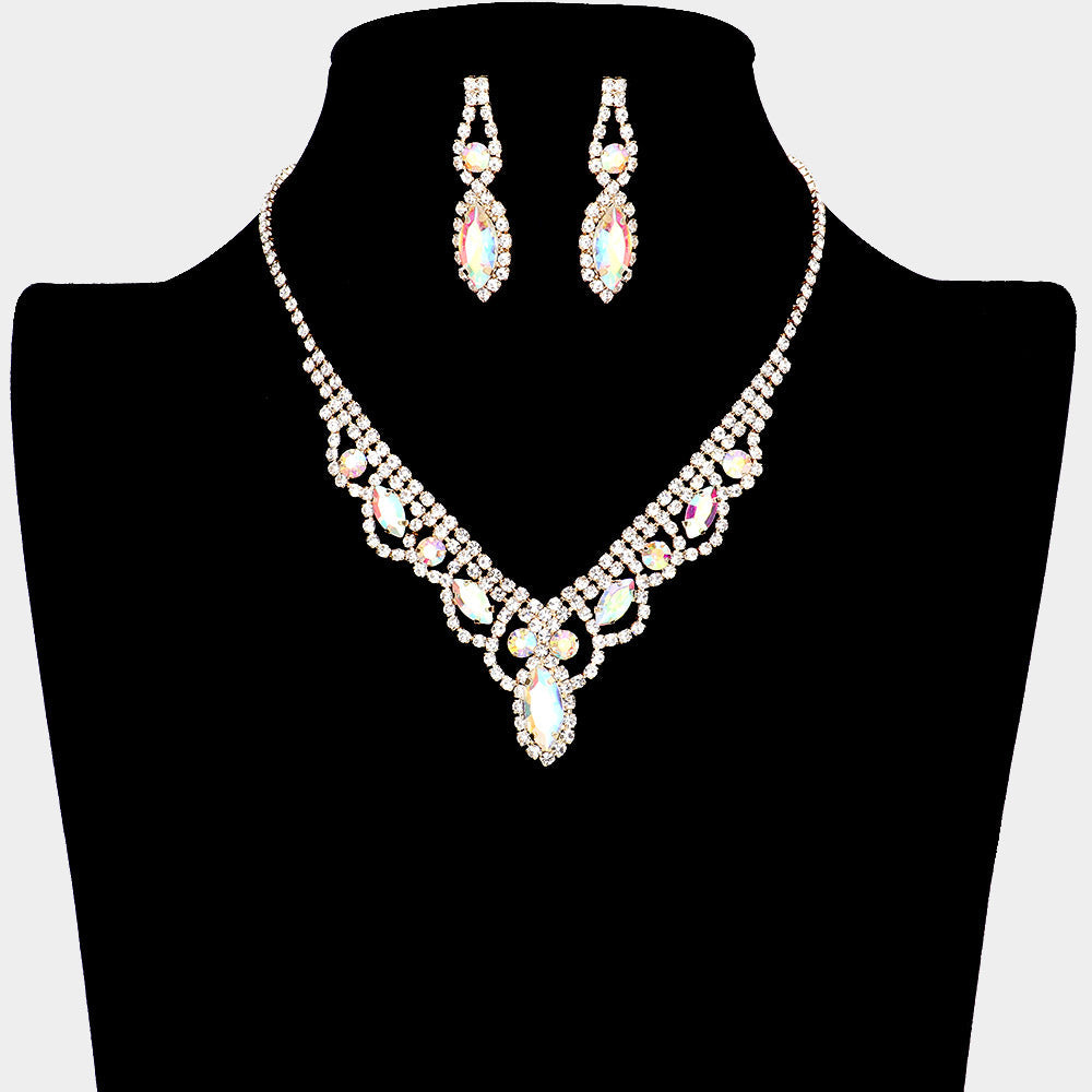 Crystal Rhinestone Pave Necklace