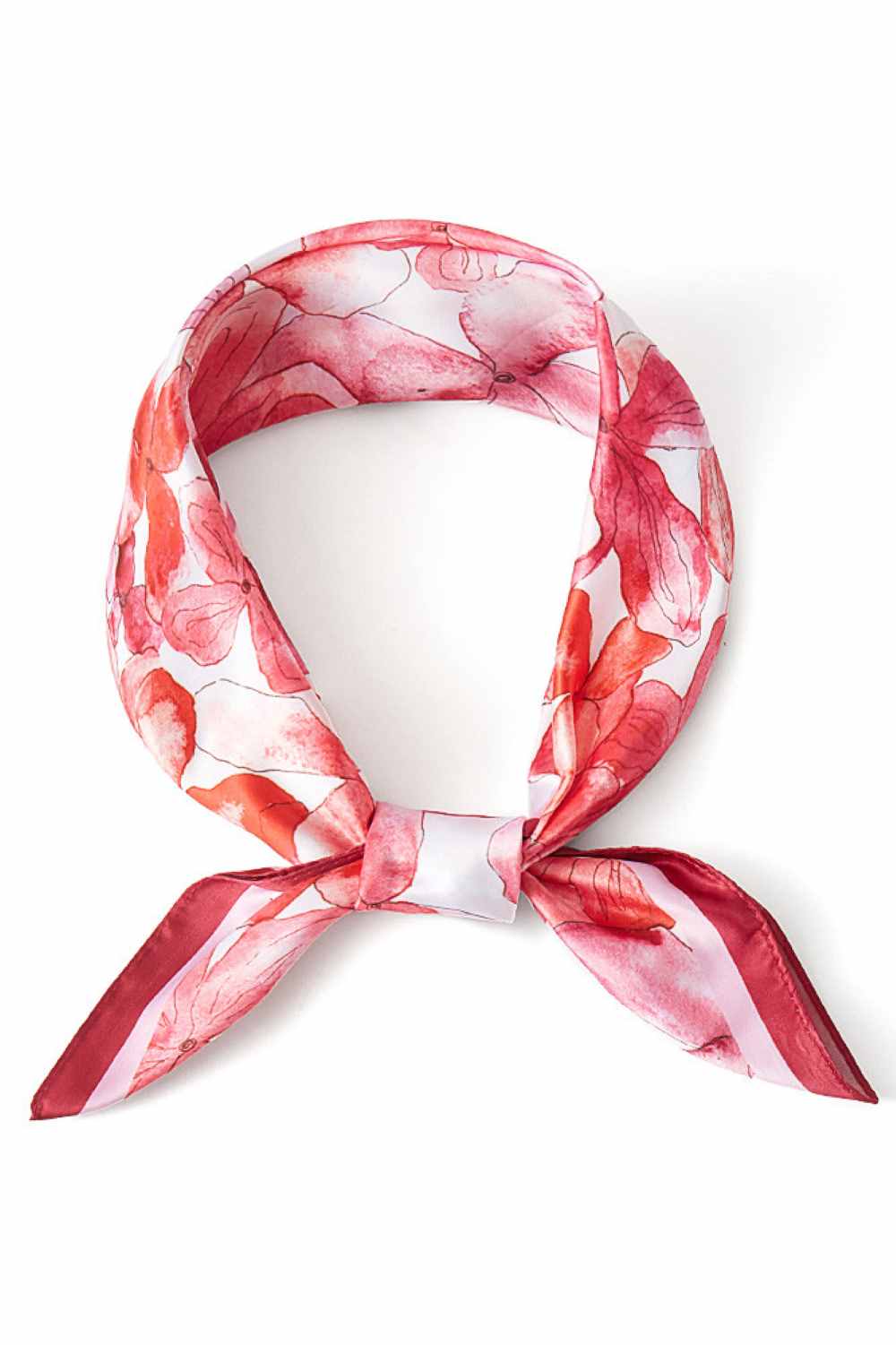 Floral Pattern Print Bandana Summer Scarf