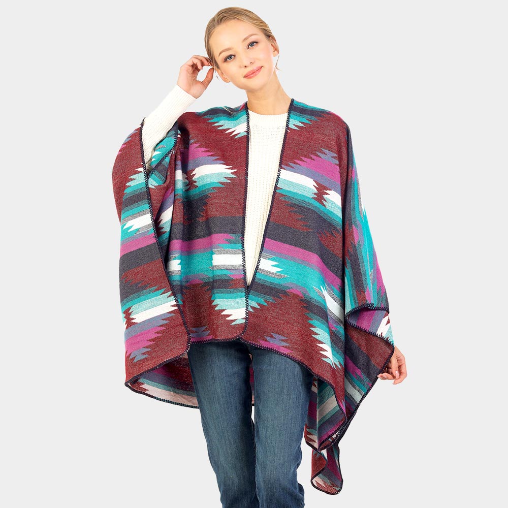 Navajo Pattern Winter Cape