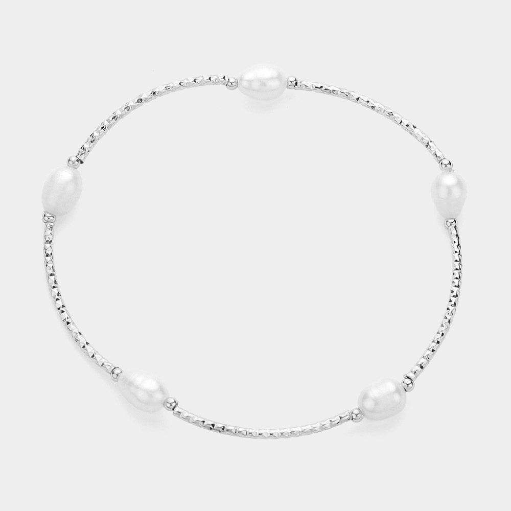 Pearl Pointed Stretch Bracelet