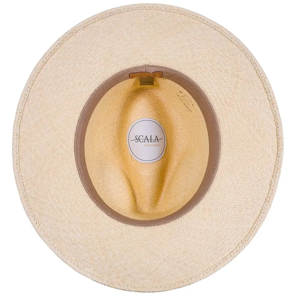 Scala Leon - Sombrero fedora de paja panamá
