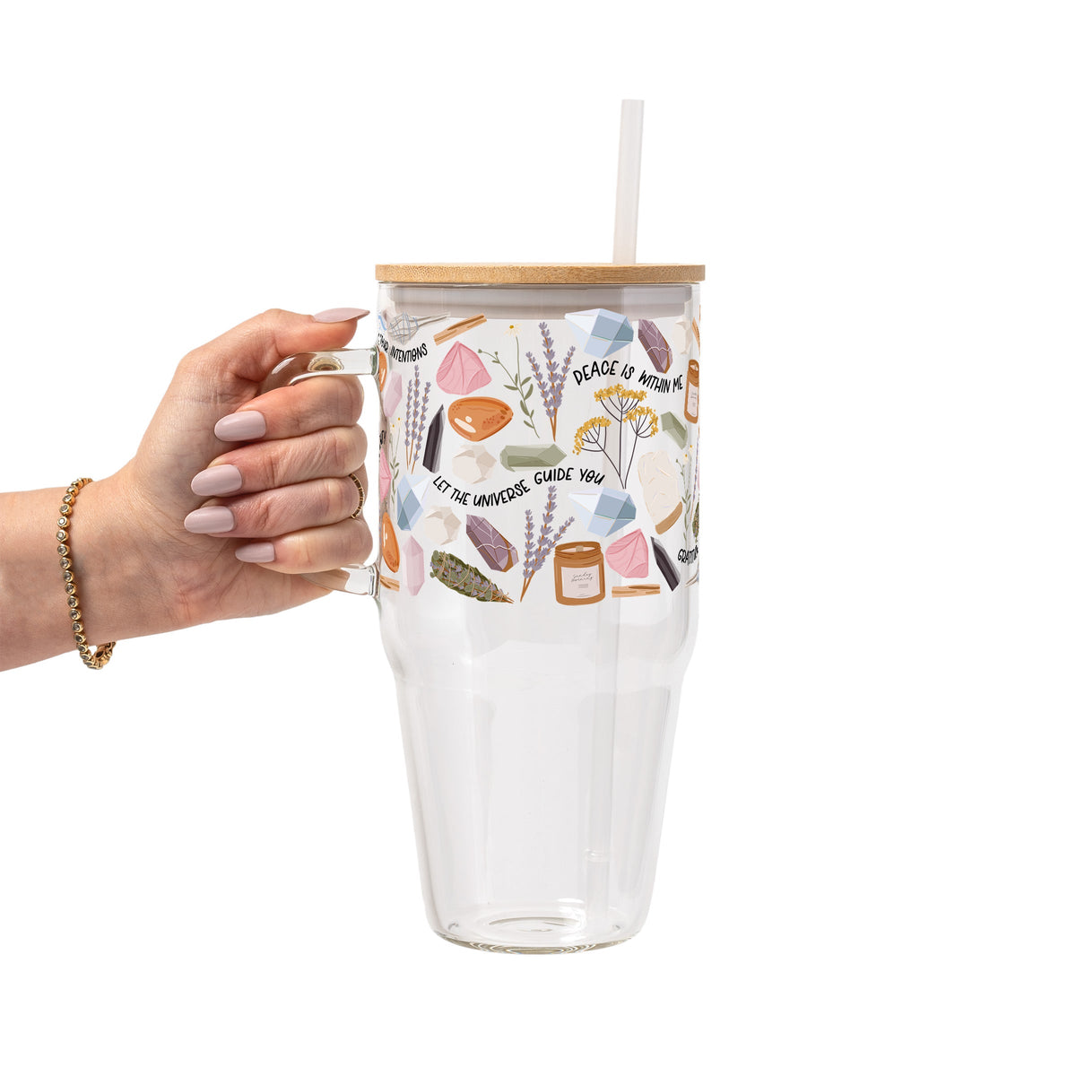 Daily Intentions Glass Cups