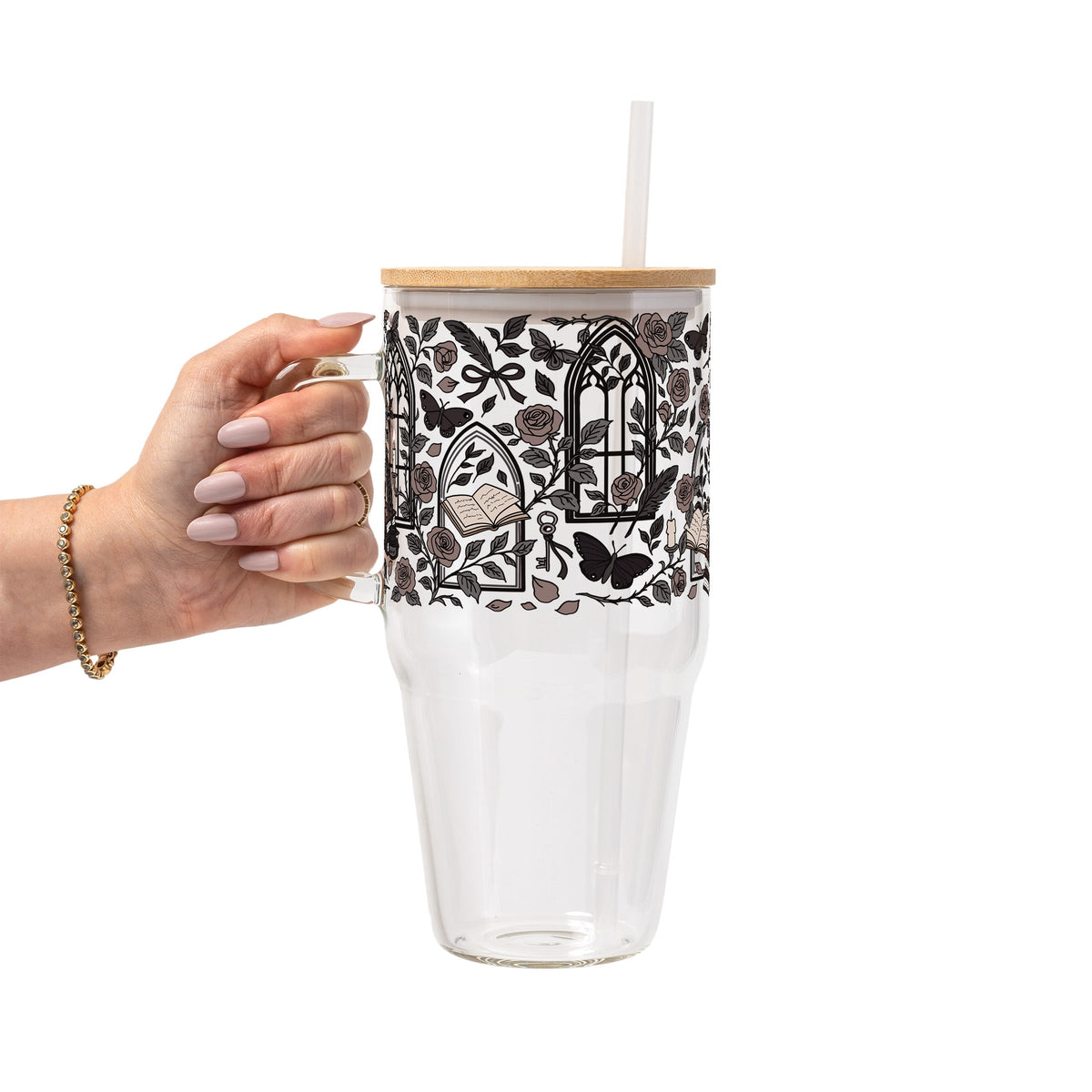 Dark Academia Glass Cups