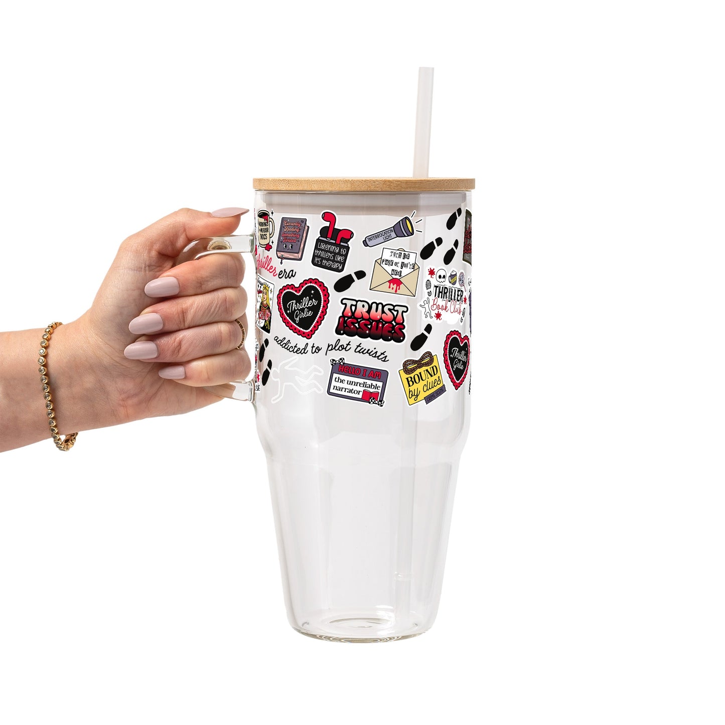 Thriller True Crime Glass Cups