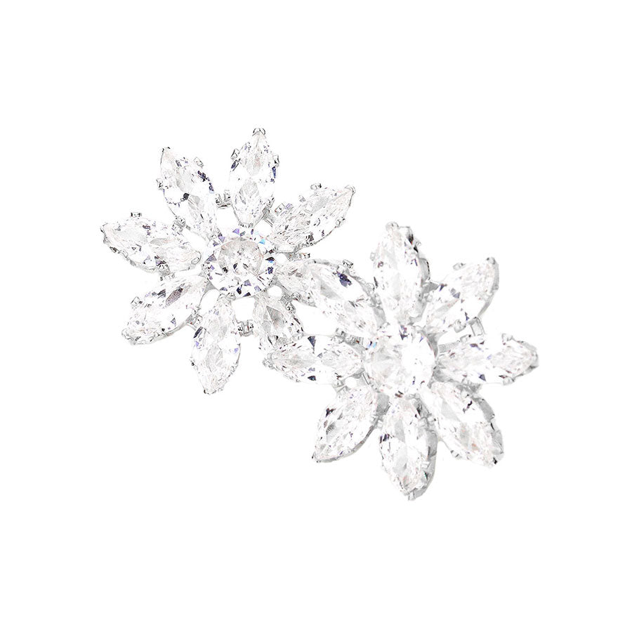 Flower Evening Stud Earrings