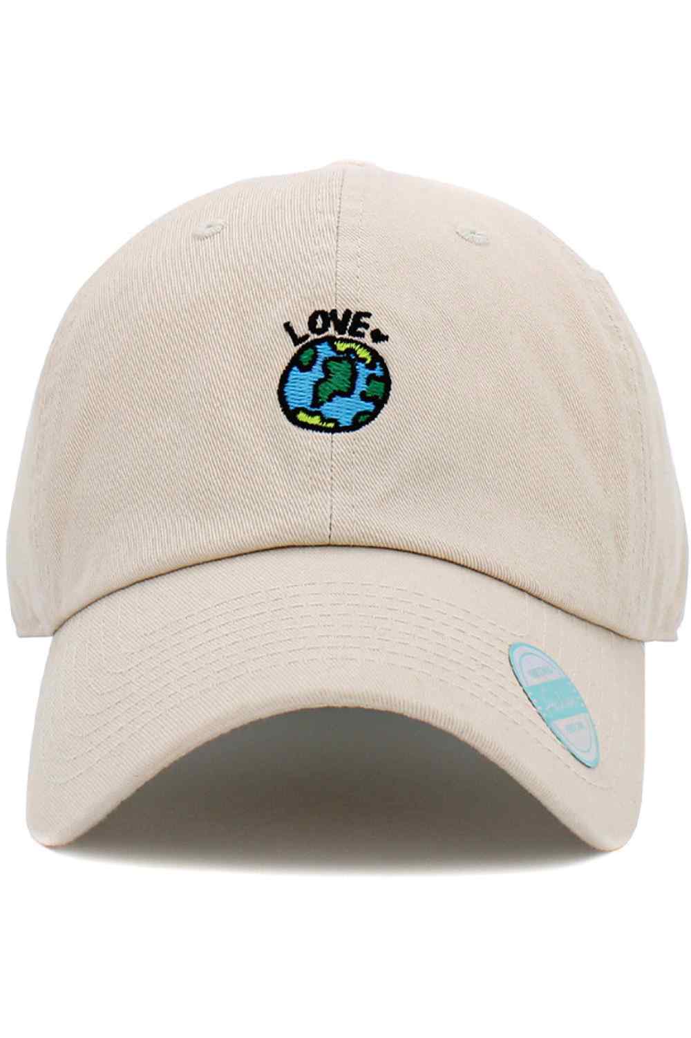 LOVE EARTH COTTON BASEBALL CAP