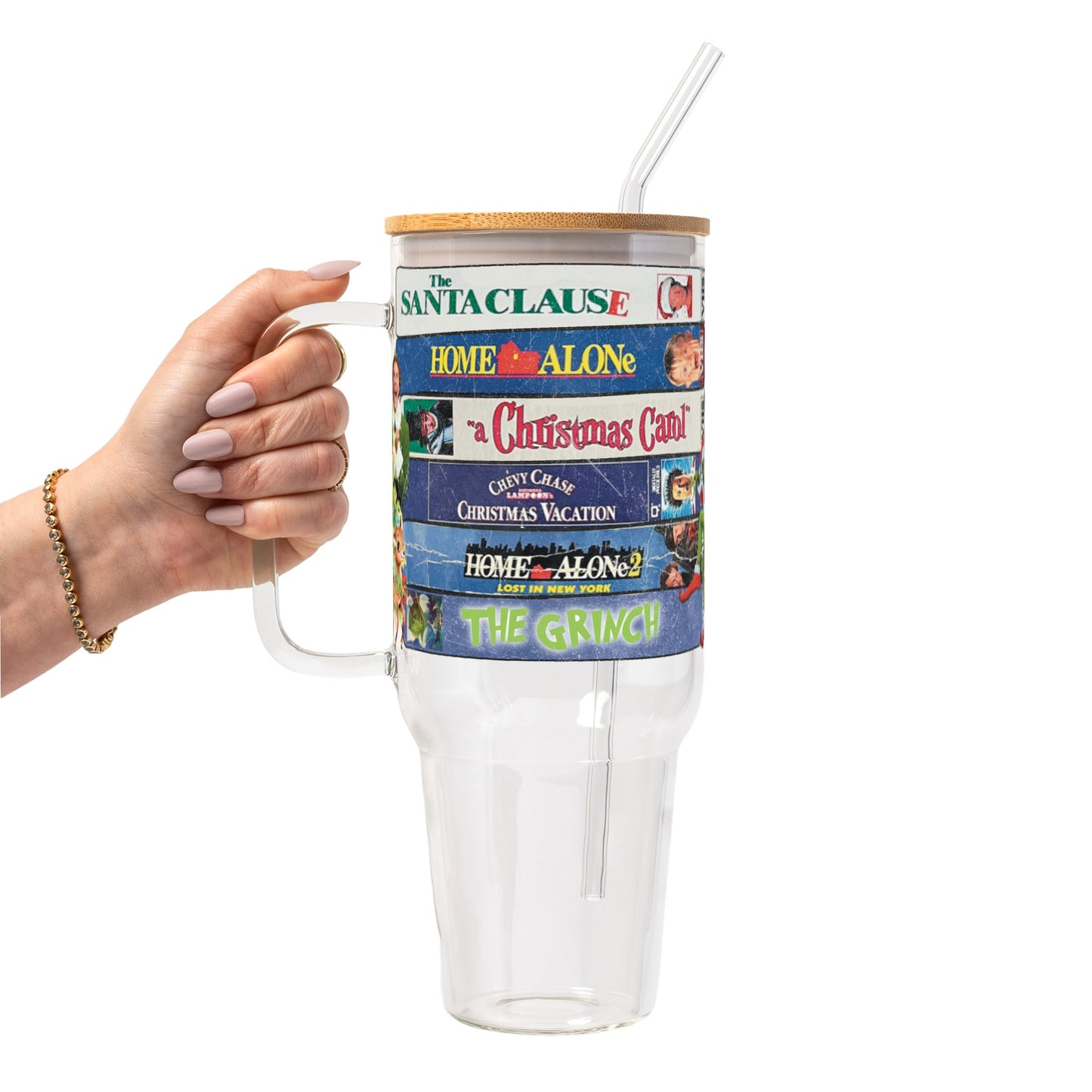 Christmas Movies Glass Cups