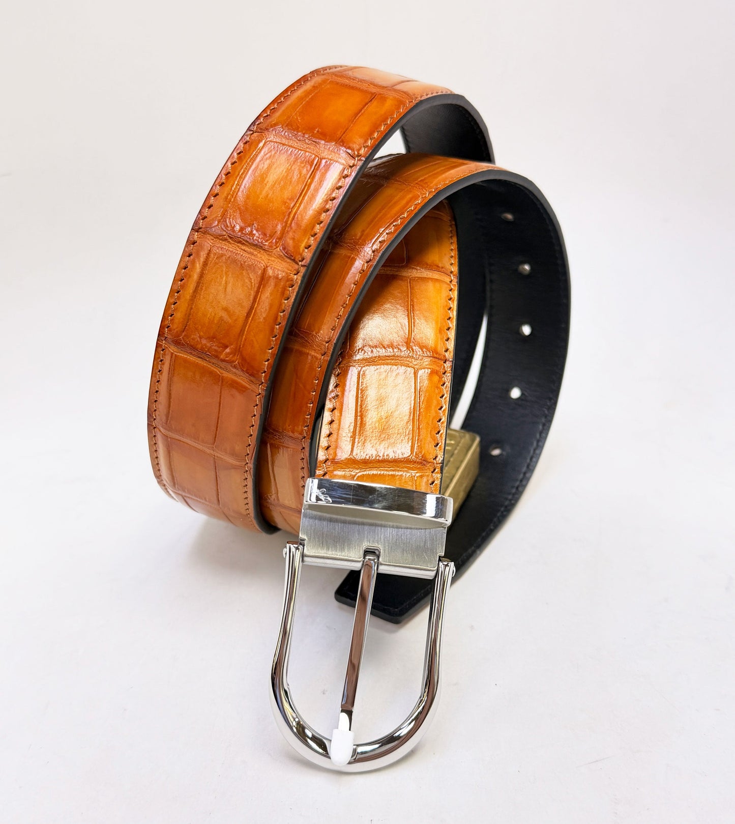 Maurice Chancellor Alligator Oxford - Mandarina