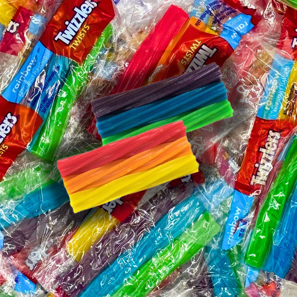Twizzlers Rainbow Twists – Envueltos Individualmente – Bolsa de Gran Valor