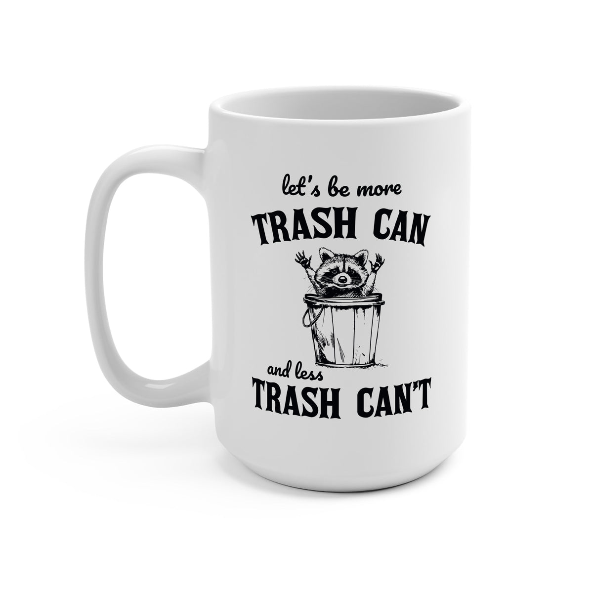 Trash Panda Raccoon Glass Cups